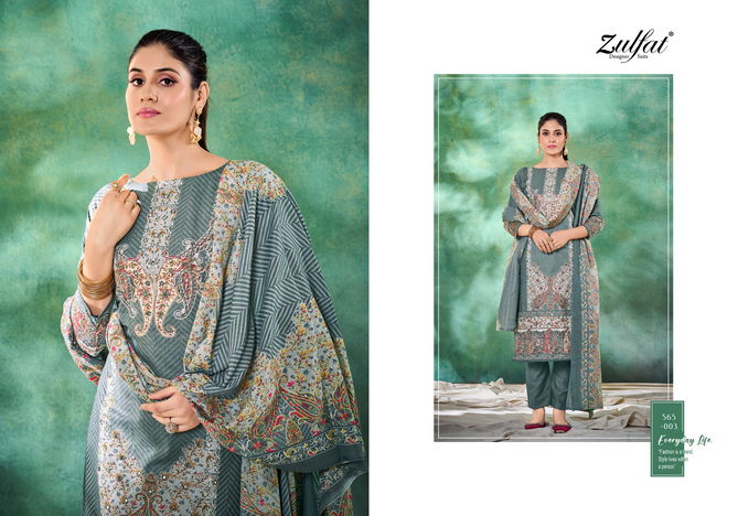 Tania Vol 3 By Zulfat Handwork Cotton Printed Dress Material Collection
